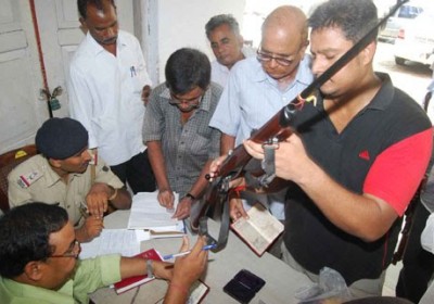 Around 51,803 licensed arms deposited by electoral offices in Rajasthan
