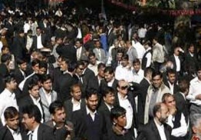 Strike By Advocates in Rajasthan