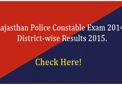 Rajasthan Police Constable Exam Results 2015