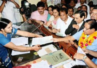 Minister Shanti Dhariwal file nominations with 22 others